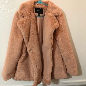 NWT blush fur coat